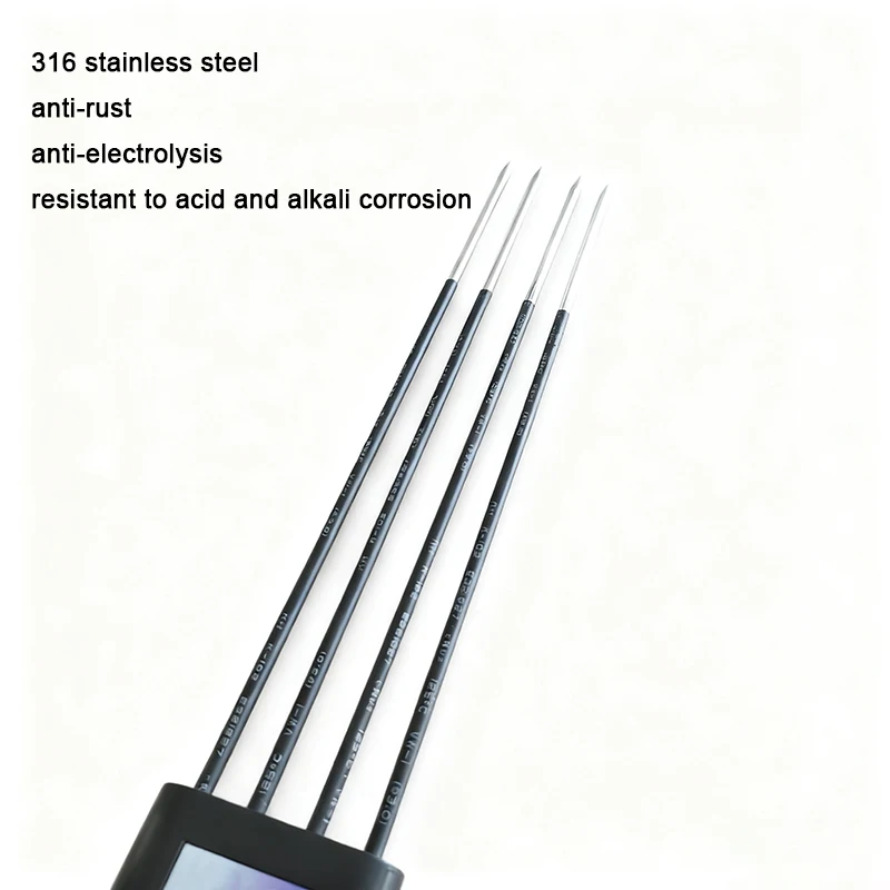 Hochpräziser RS485 20cm Tiefenmesser Handgehaltener Bodenfeuchte-, Temperatur-, EC-, Salinität-, NPK-, PH-Sensor 8-in-1 Datenlogger für Landwirtschaftsbetriebe