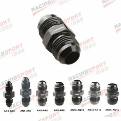 AN3 AN4 AN6 AN8 AN10 AN12 AN16 AN20 Male to Male Aluminum Straight Fuel Oil Fitting Adapter