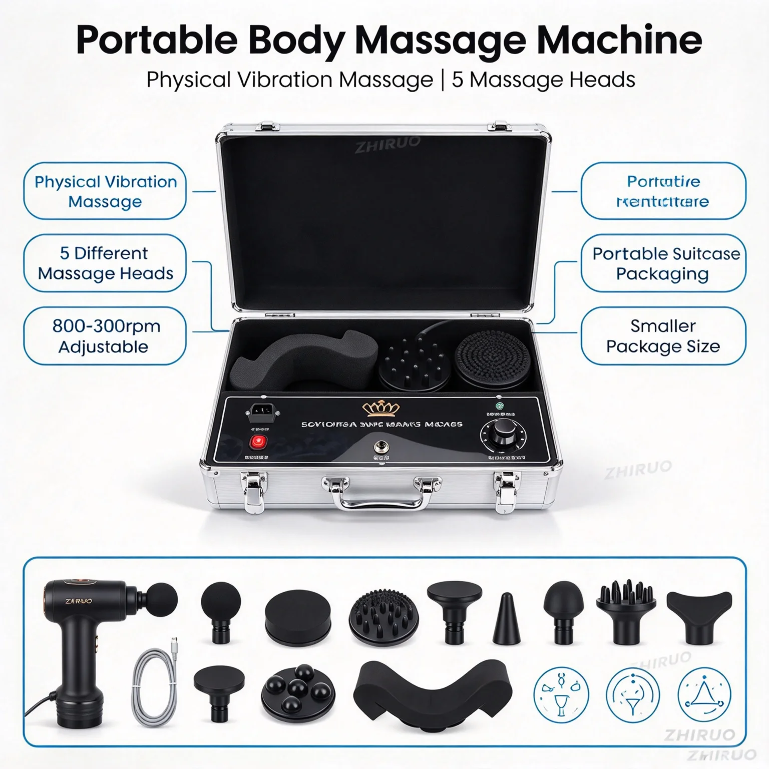 Portable G5 Massager Cellulite Removal G 5 Vibrating Body Massager Slimming Machine