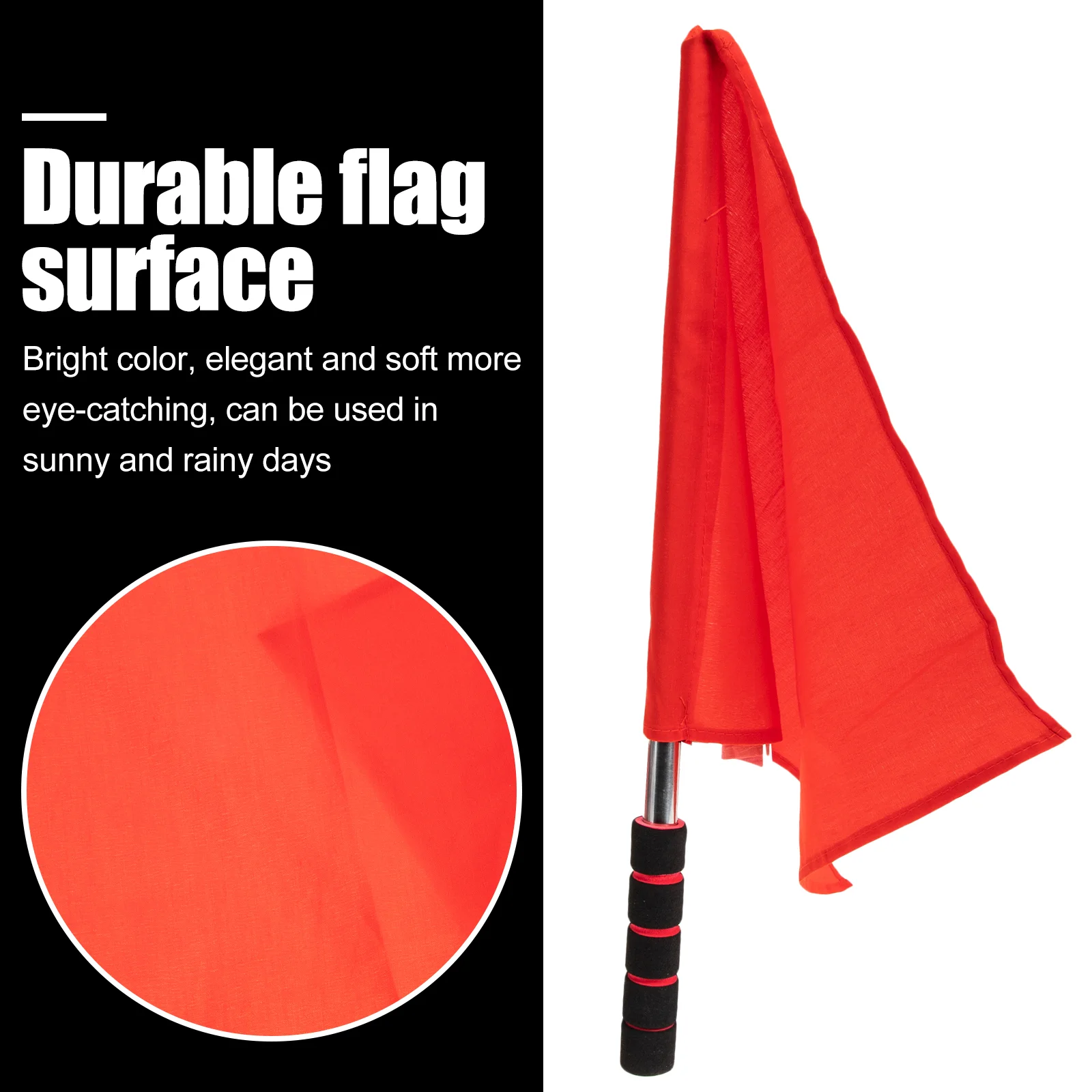 2 Pcs Signal Flag Commanding Referee Racing Conducting Hand Flags Car Waving for Hand-cranked