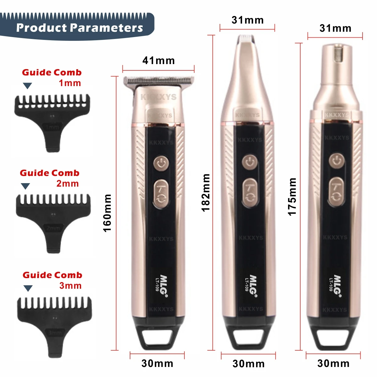 MLG الحيوانات الأليفة التهيأ المقص عدة القط الكلب الشعر المتقلب الكهربائية اللاسلكي 3 في 1 حلاقة الكفوف مبرد للأظافر ماكينة حلاقة لقدم الحيوان