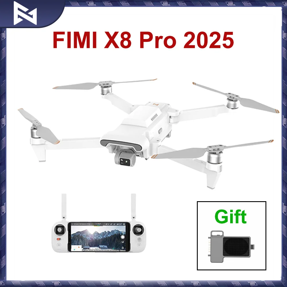 FIMI X8 PRO 2025 4K HDR 48MP 3-Axis Gimbal Camera Drone Professional GPS 20KM RC Quadcopter New Arrivals