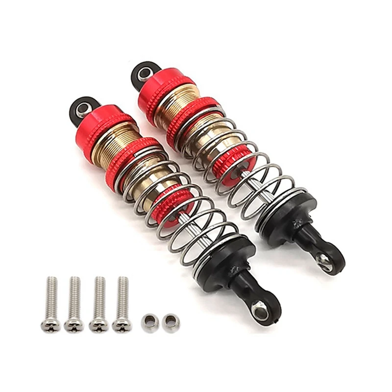 4Pcs Metal Oil Shock Absorber Damper For Wltoys 144001 144010 124007 124016 124017 124018 1240190 RC Car Parts