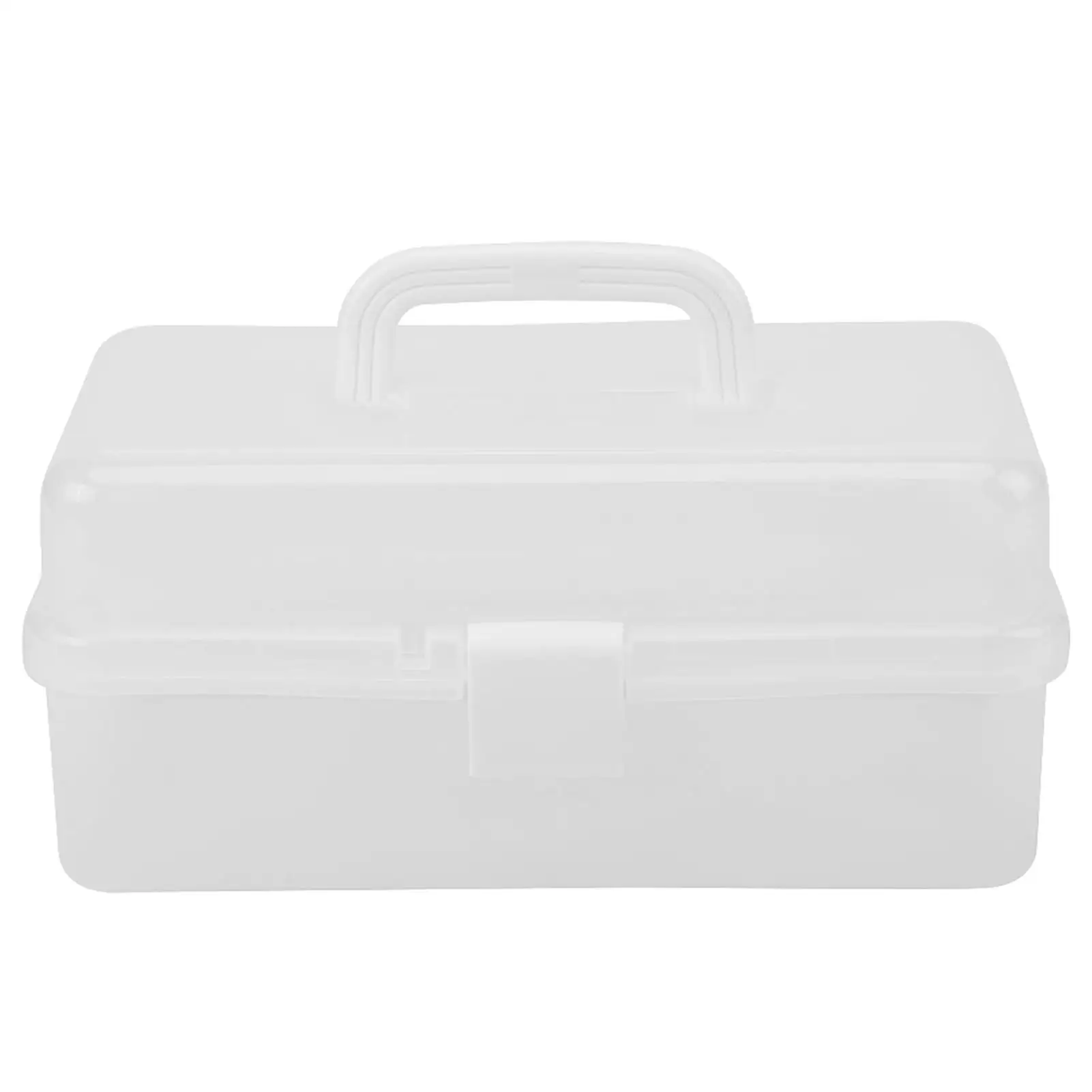 

Transparent Foldable Toolbox for storage Organizer - Versatile Work Box for Tools, Medicine, & Manicure Kits