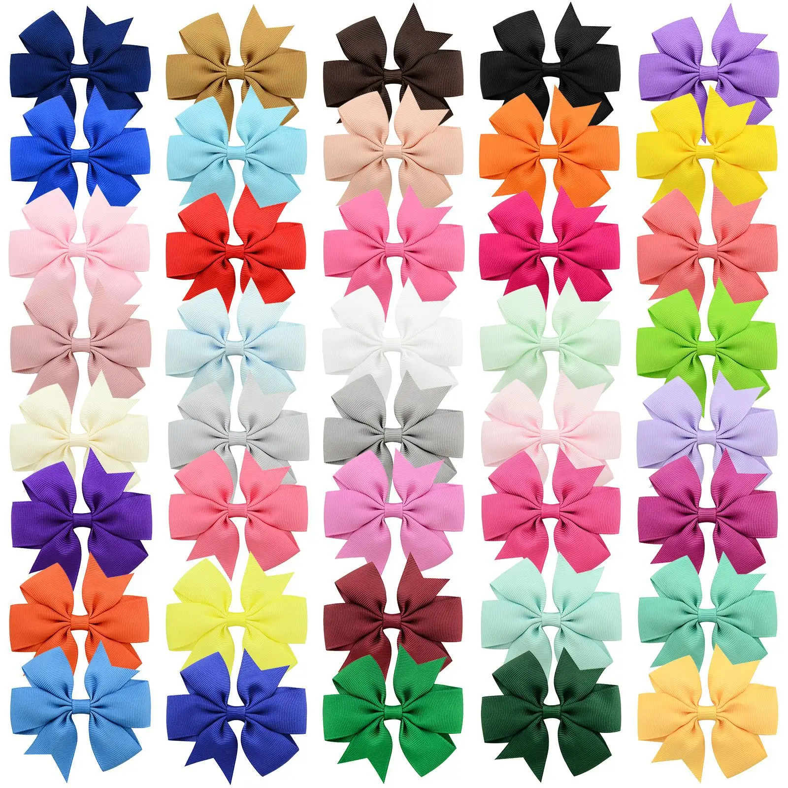 10pcs Solid Color Pet Head Flowers Dog Hair Bow Puppy Hairpin Pet Headwear Dog Hair Accessories Dog supplies colorful decoration