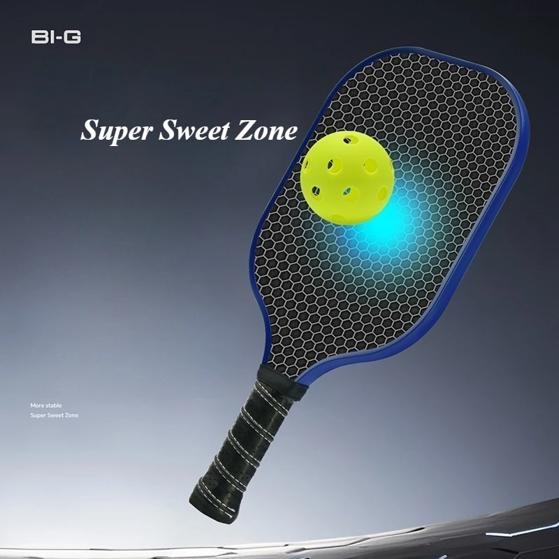 Yaks Glass Fibre Face Pickleball Paddle Ribbed Handle Non Slip Grip Pickleball Racquet Lightweight Pickleball Training Equipment - Image 4
