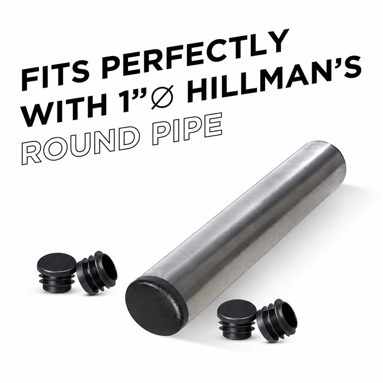 10 black round tube plugs 12/14/16/20/22/25/30/32/38mm punched end cap tube inserts for furniture decoration dust cover