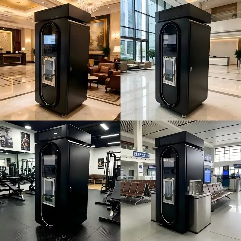 24 Hour Water Vending Machine Accepts Paper Currency Coin Credit Card and Commercial Card Payment Modes Conveniently