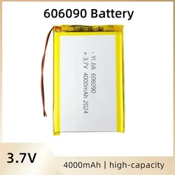 606090   3,7 В 4000 мАч перезаряжаемая липо-батарея для GPS MP4 камеры Power Bank планшета электрические игрушки литий-полимерная батарея 606090