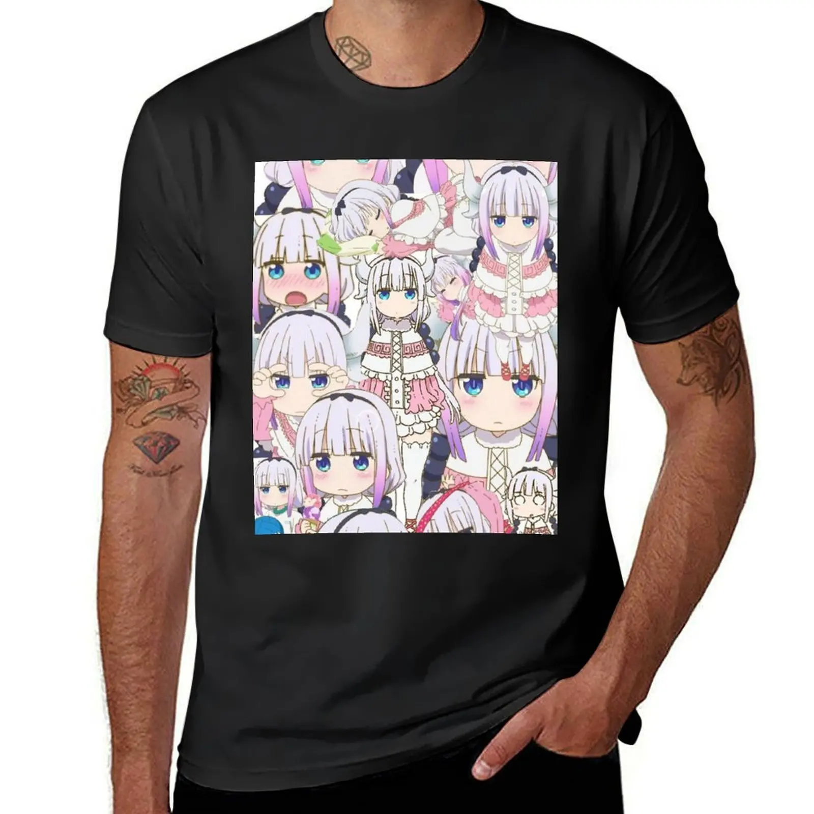 

Kanna Miss Kobayashi's Dragon Maid T-Shirt heavyweights summer tops aesthetic clothes t shirts for men