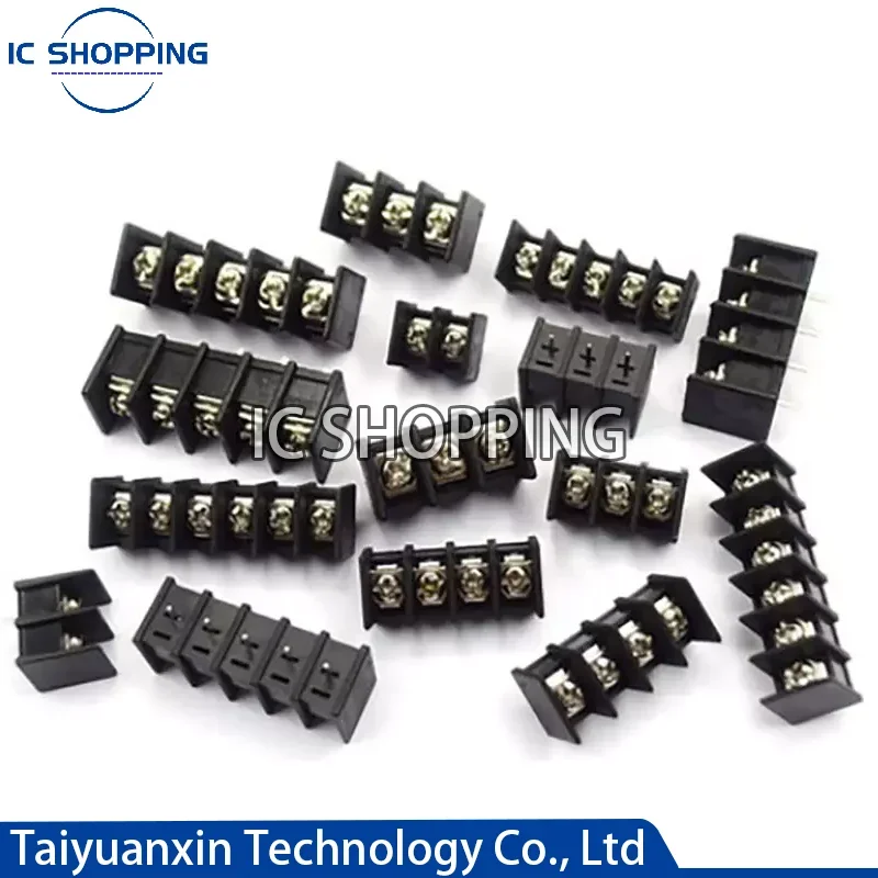 50PCS Barrier Type Terminal Block DG25C KF25C 7.62mm 2P 3P 4P 5P 6P 7P 8P 9P 10P 11P 12P Palisade Type PCB Connecting Terminal