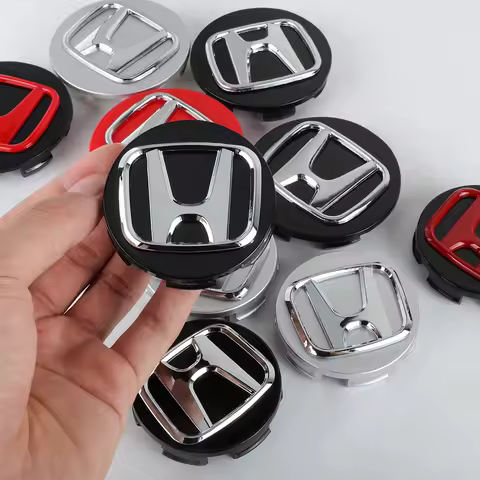 4Pcs Car Wheel Hub Cover Rim Center Cap Decoration Accessories For Honda Fit Jazz GK5 Civic Type-R CRV Pilot Accord Insight