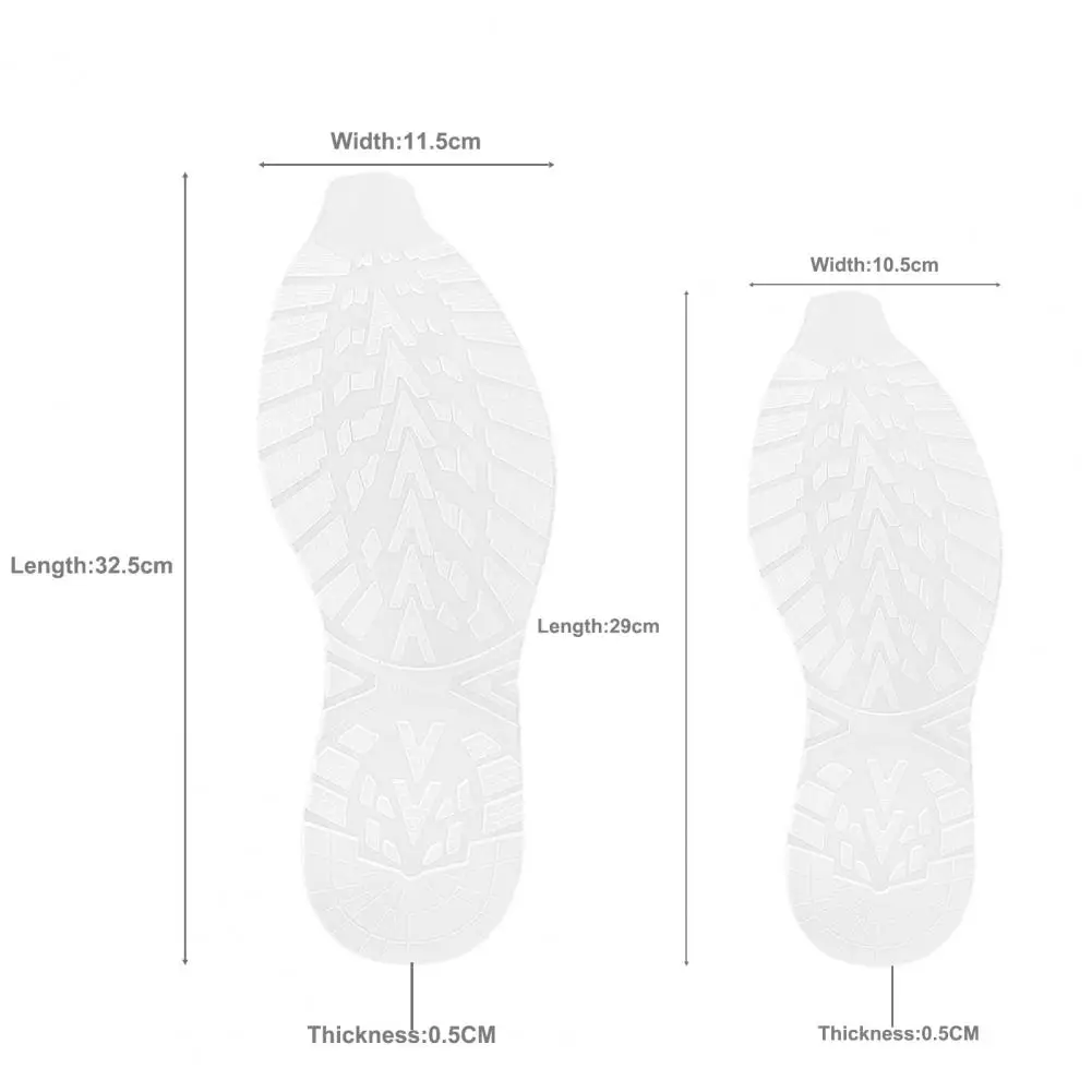 1 pasang sol karet Anti Slip, stiker fleksibel pengganti Sol luar bisa dipakai perbaikan potongan bebas sepatu lembut