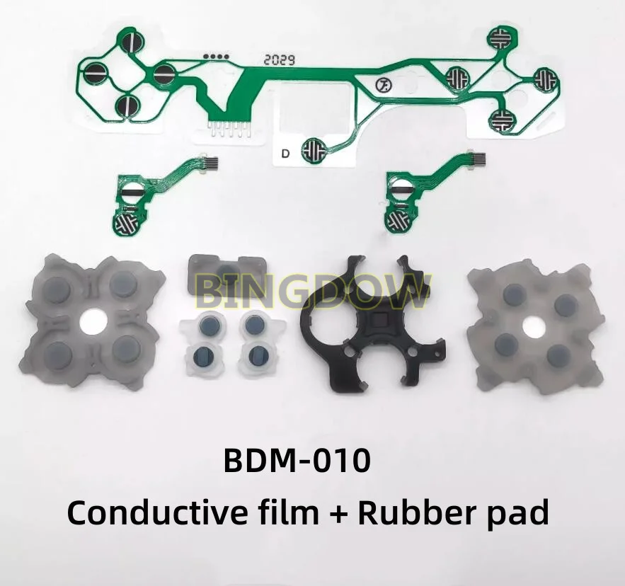 Проводящая пленка, кнопка, лента, пленка для печатной платы для контроллера PS5 V1.0 2.0 3,0, силиконовая резина, кнопка, проводящие подушечки, клавиатуры