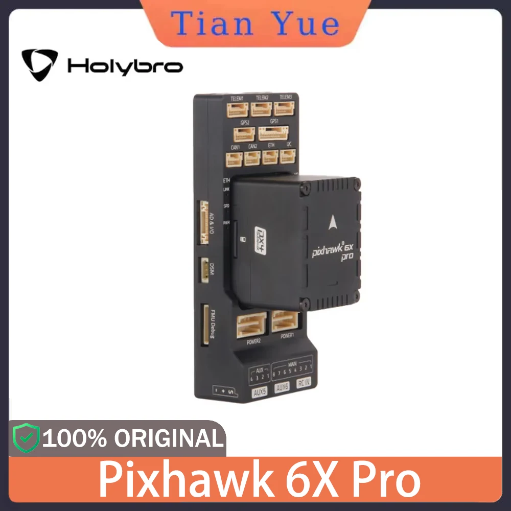 

Holybro Pixhawk 6X Pro H753 FC+PM02D XT60 Power Module, Triple IMU for Industrial Commercial Drone PX4/ArduPilot