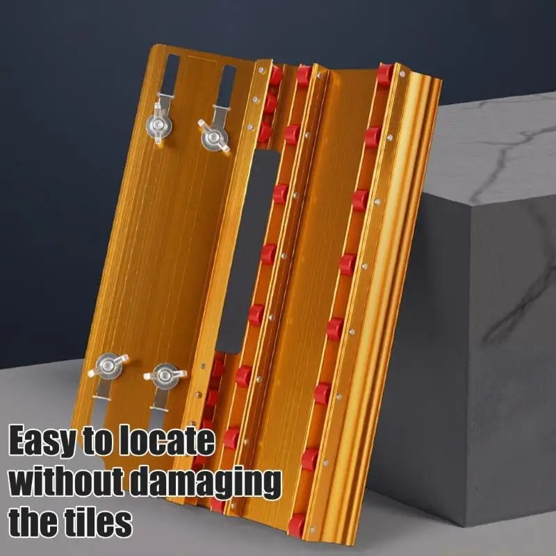 A2BE Tile Trimming Guide Tool with Aluminum Plate and Lock Blocks