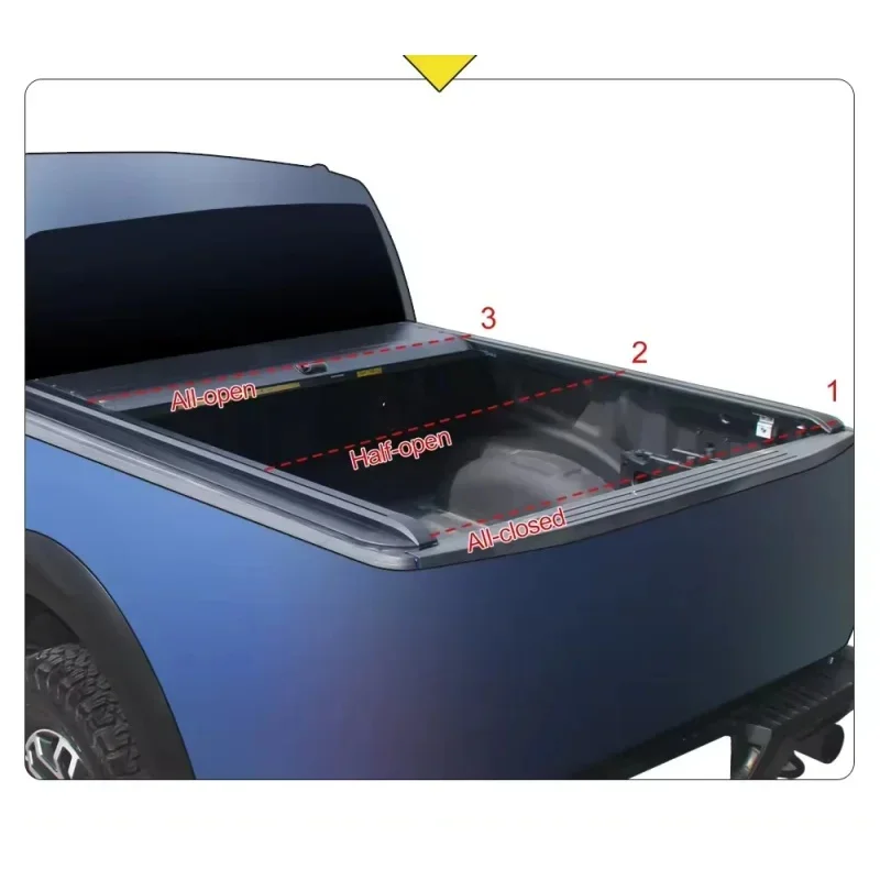 Factory Hot Sale Pickup Roller Shutter Lid Tonneau Truck Bed Rolling Curtain Cover For Lantop Hunter F