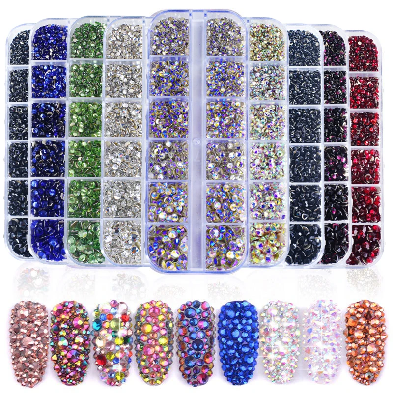 

3500 шт. в штучной упаковке с золотым дном разных размеров, кристаллы без горячей фиксации, стразы с плоской задней частью, драгоценные камни для украшения одежды для ногтей «сделай сам»