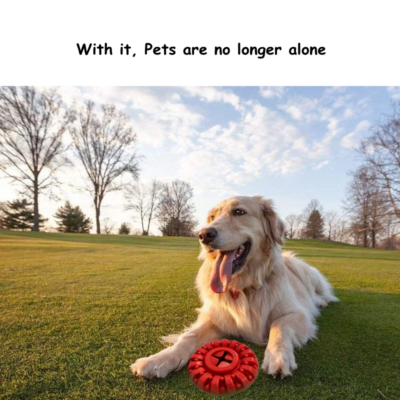 Pet Dog Flying Saucer Toy Game Leaking Food Flying Discs Resistant Chew Funny Puppy Training Toy ,Interactive Partner Supplie