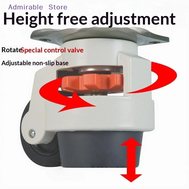 Adjustable Height Heavy Duty Leveling Machine Caster Universal Anti-slip Wheel Machinery Caster For Vending ,Workbench Machine