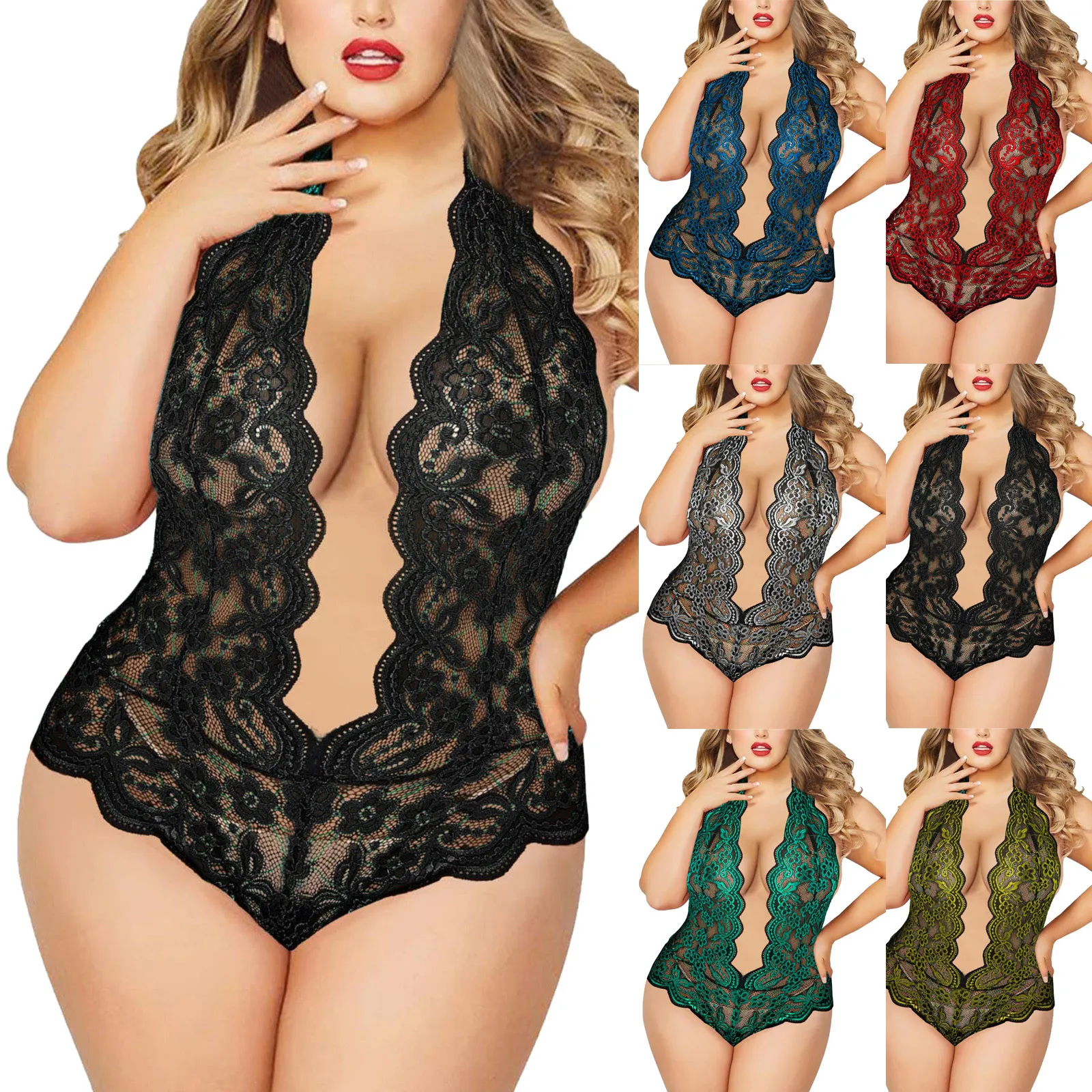 Plus Size Sexy Lingerie Sexy Erotic Underwear Sleepwear Women Costumes G-string Underwear Set Porno Sex Female Erotic Lingerie