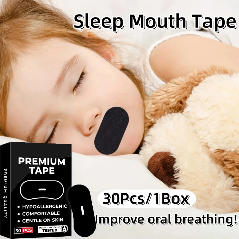 

30Pcs Mouth Tape Sleeping Keep Close Prevent Snoring Gentle Sleep Strip for Home Travel Mouth Tape Mouth Tape for Sleeping