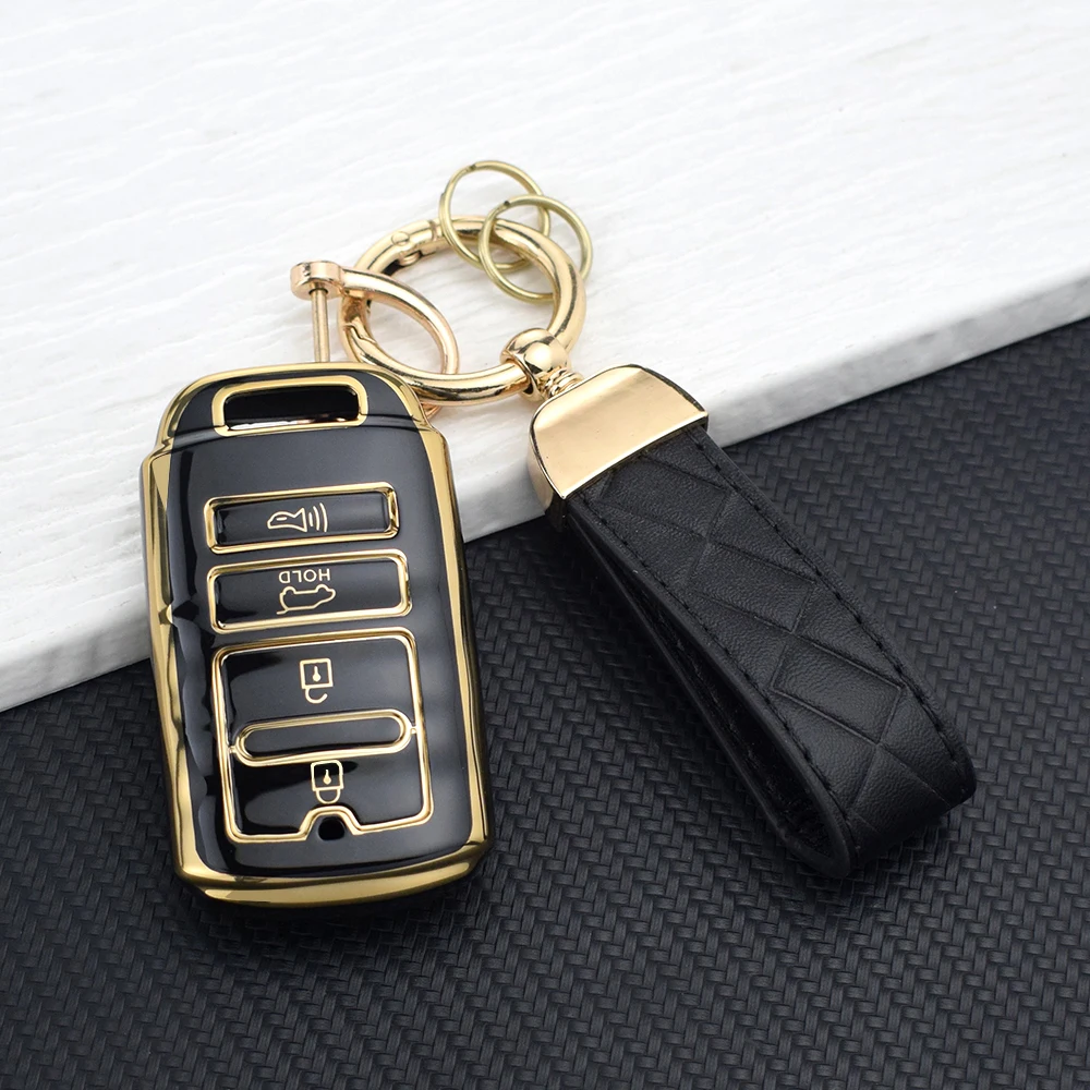 4 Buttons TPU Car Key Case for KIA Cadenza K9 K7 K-04 Sorento K900 and New K7 Auto Shell Fob Cover Holder Keychain Protector