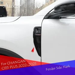 For CHANGAN CS55 PLUS 2022 2023 2024 2025 Door Side Wing Fender Emblem Badge Sticker Trim Original Car styling