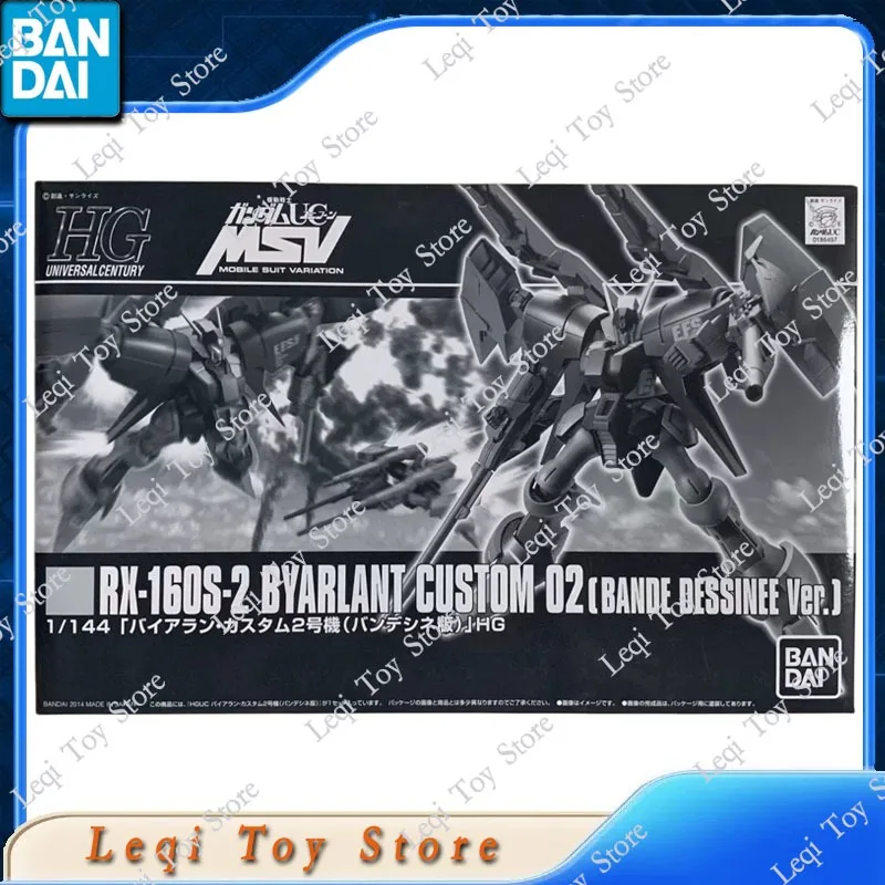 Bandai Original In Stock HG RX-160S-2 BYARLANT CUSTOM 02 BANDE DESSINEE Anime Action Figures Toys Gift Assembly Model Ornaments