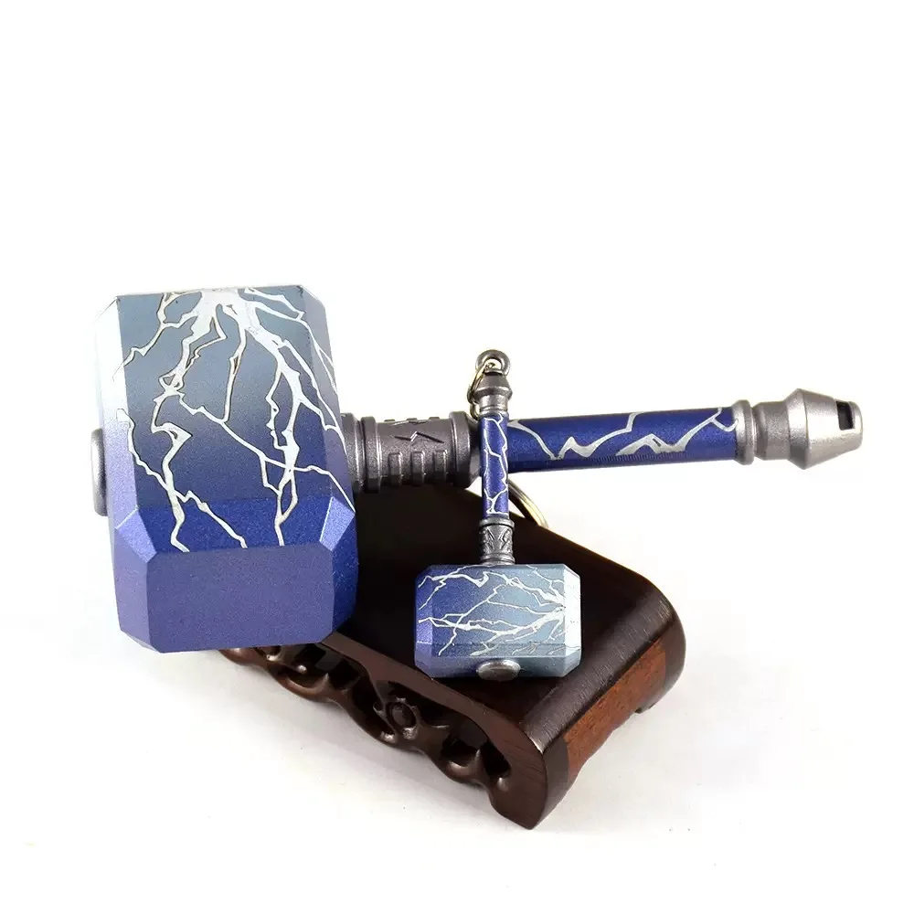 13cm/5.12in Valorant Melee Weapon Smite Hammer Game Periphery Metal Weapon Model Keychains Decoration Crafts Accessory Gift Toys