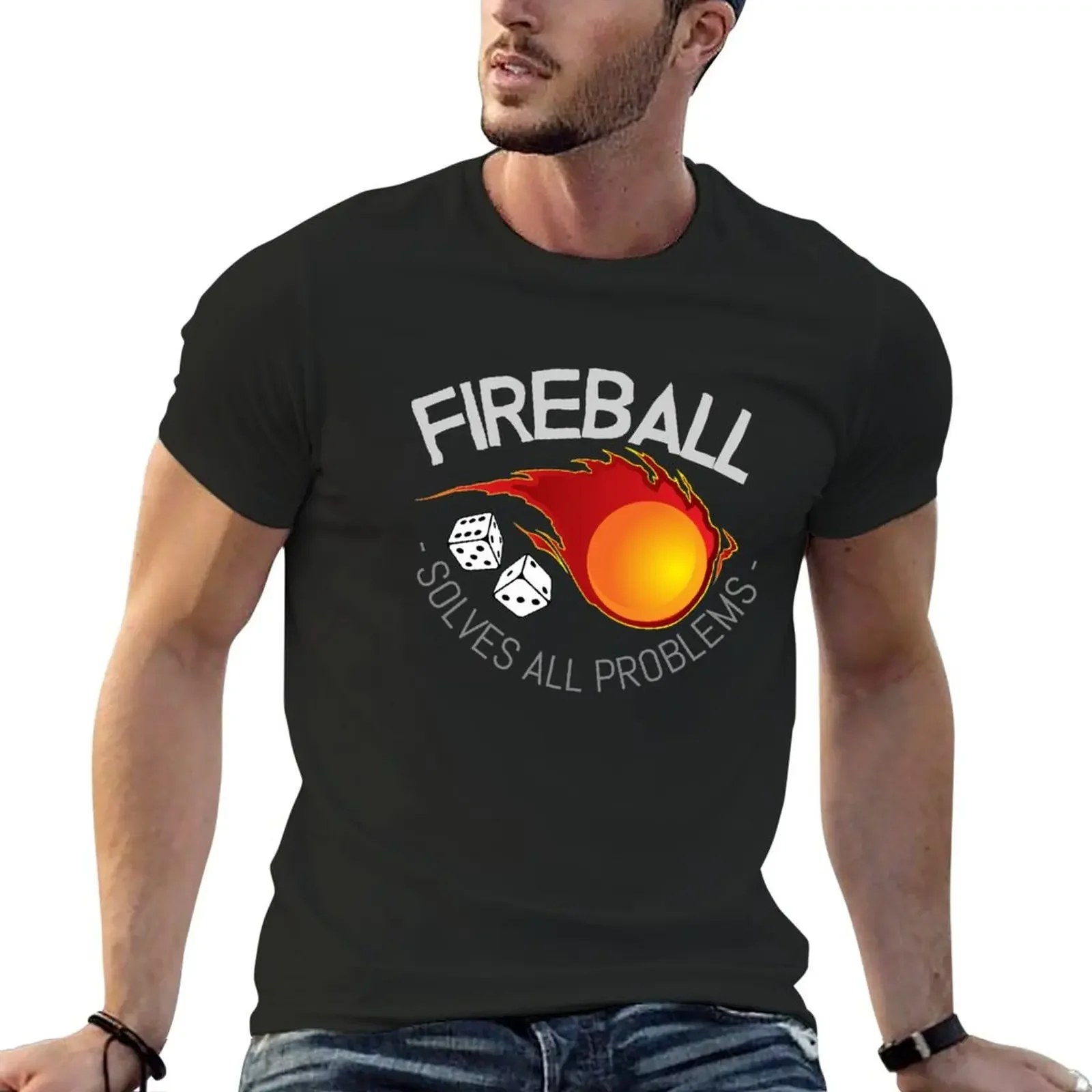 

D&D Fireball, the only spell you'll ever need T-Shirt cute tops Blouse quick-drying t-shirt t-shirts man t shirts men