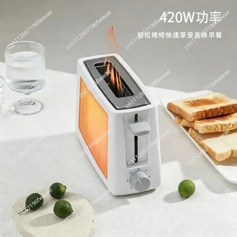 For Single Slice Toaster Mini 1 Slice Toaster Breakfast Machine Heating Toast Automatic for Home Use