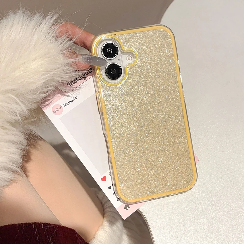 حافظة هاتف لامعة لهاتف آيفون 17 16 15 14 13 Pro Max عملية الضغط الحراري 17Pro 16Pro حافظة هاتف أكريليك خلفي صلب 14Promax #4