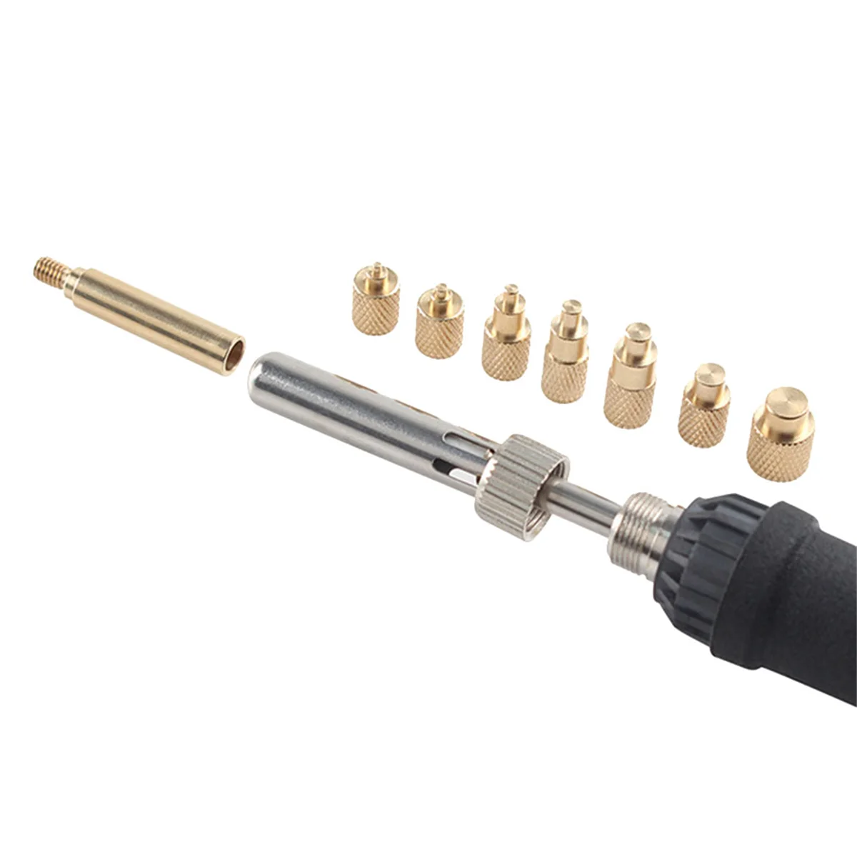 열 삽입 너트 다리미 팁, TS100 납땜 다리미 팁, 내부 스레드 헤드 M2-M8, 황동 핫멜트 삽입 너트 삽입