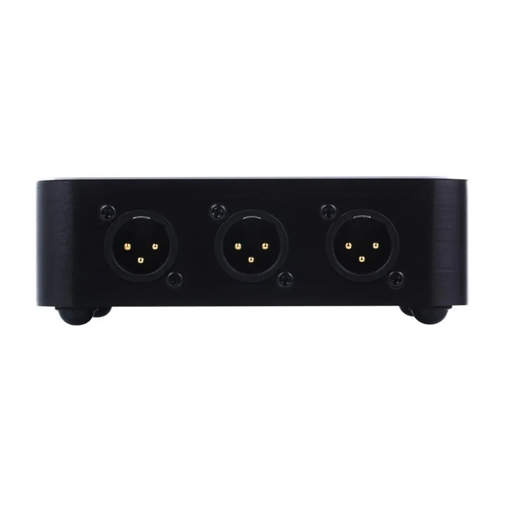 XLR Splitter 6 Level Signal Splitter Audio Speaker Peralatan Studio Hitam