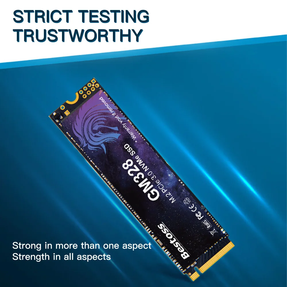 Bestoss SSD 3200 MB/s NVMe M2 2 TB 1 TB 512 GB 256 GB 128 GB M.2 PCIe 3.0x4 2280 Disco rígido para desktop PC laptop