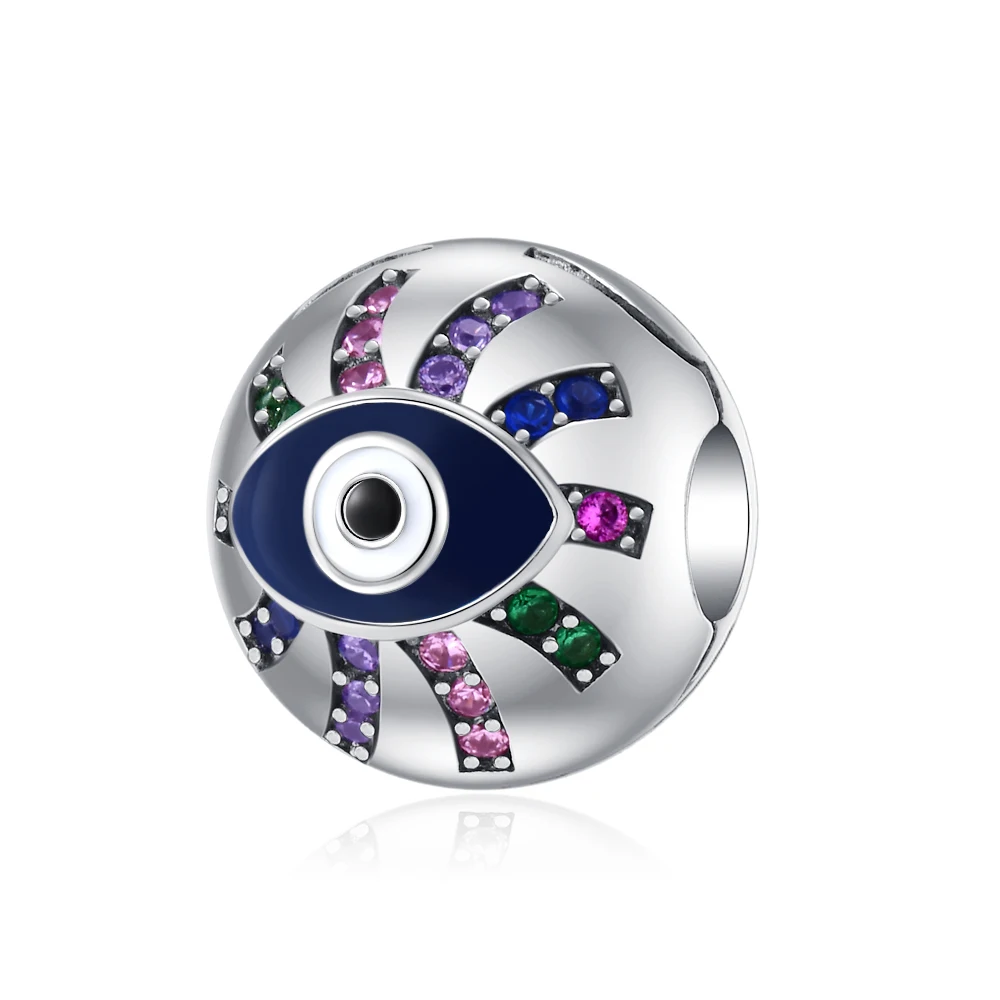 جديد 925 فضة ماجيك العين سحر of ley 925 سلسلة مطرز صالح الأصلي قلادة سوار DIY السيدات المجوهرات