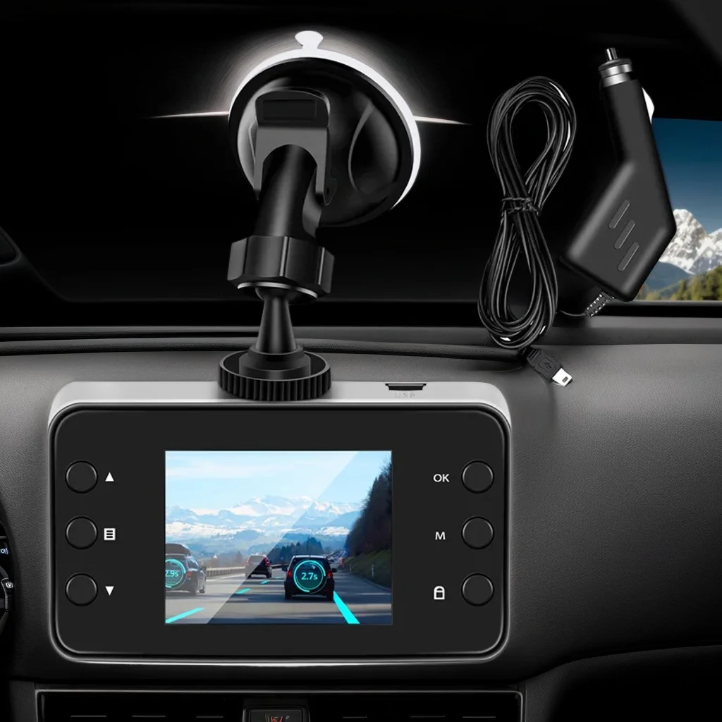 2.2 Inch Car DVR: Full 1080P Dash Camera, Loop Recording, Motion Detection, Wide Angle Night Vision