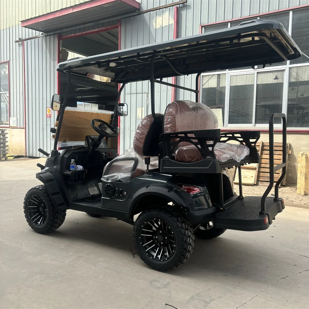 جودة عالية 4-عجلات مع نظام فرامل قرصية ببطارية ليثيوم 72 فولت مصنوع من عربة الجولف الكهربائية Factoryt 4WD