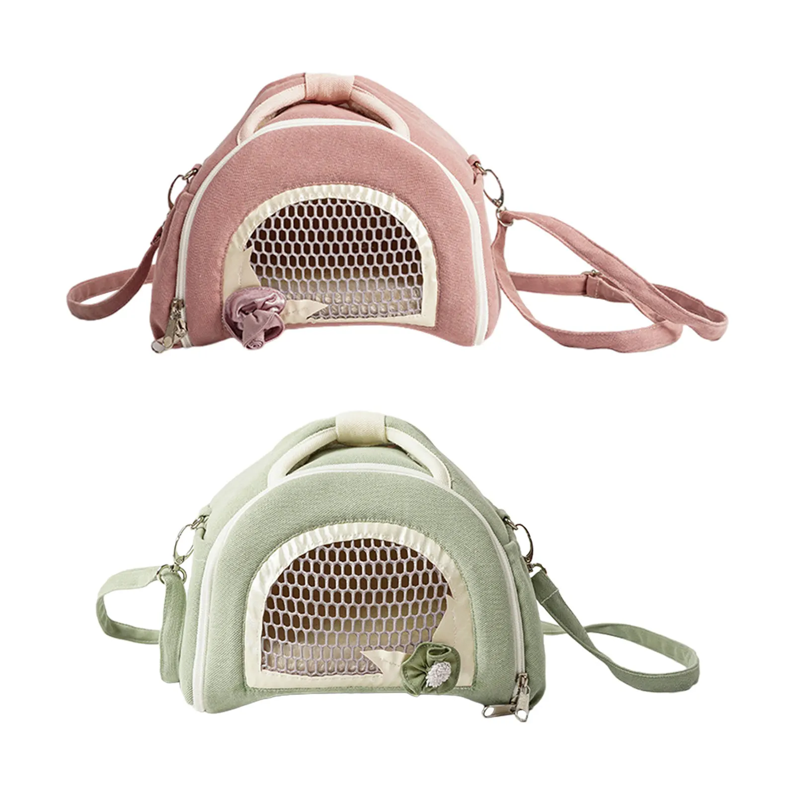 Hamster Carrier Bag Shoulder Bag Travel Portable Breathable Pet Outdoor Pouch for Small Animals Small Pet Squirrel Hedgehog Rat