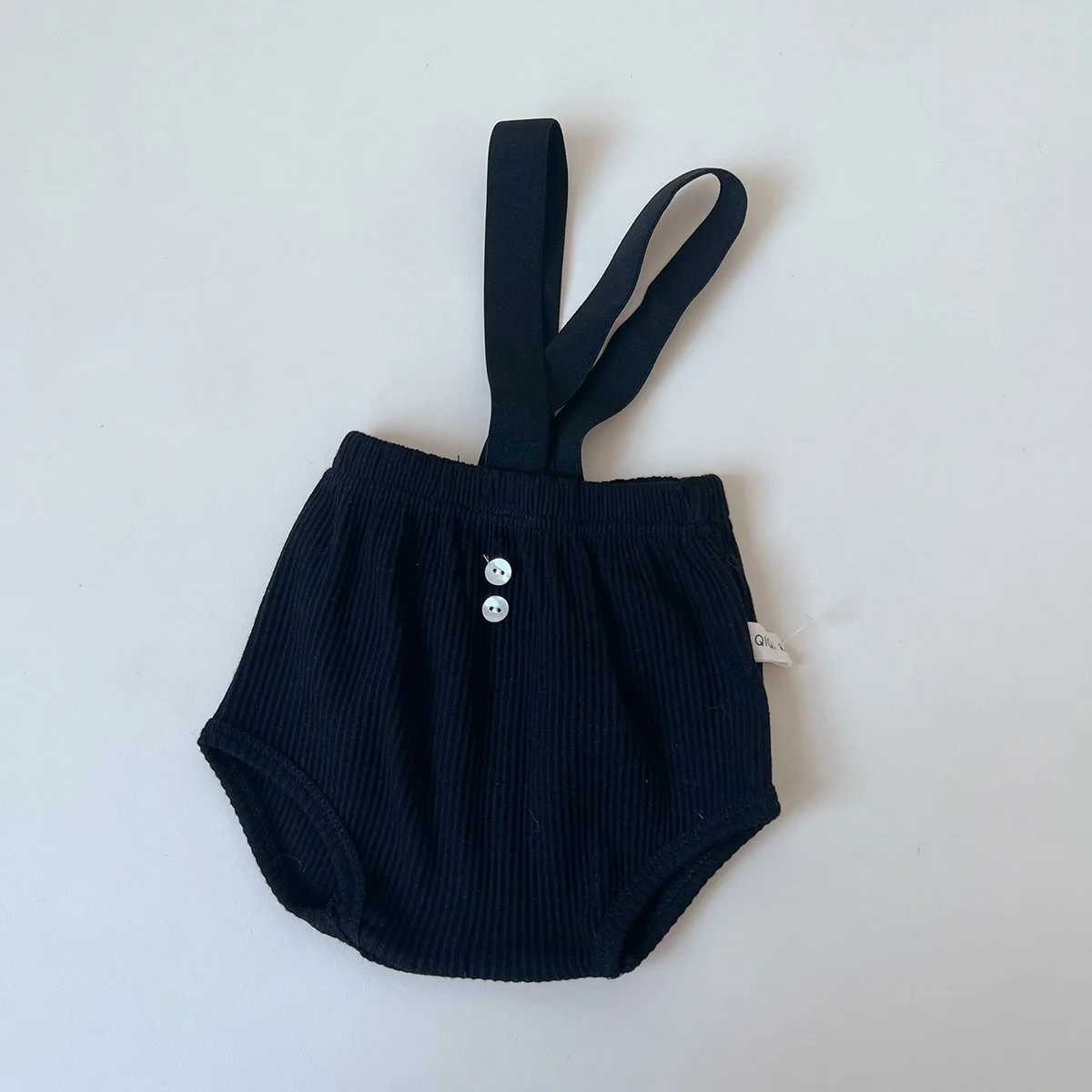 2023 Summer New Baby Solid Pp Pants Cotton Toddler Shorts Infant Boy Strap Pants Newborn Casual Jumpsuit Baby Girl Shorts 0-24M