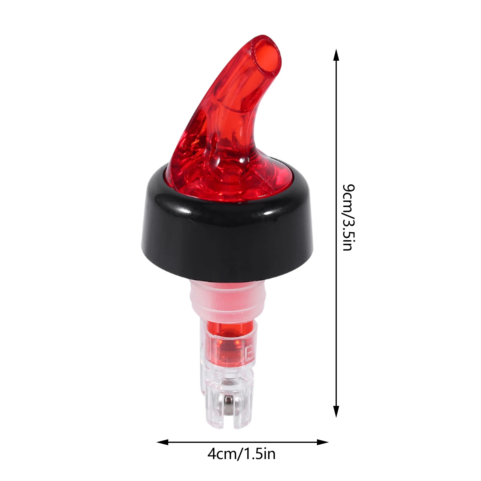 Liqour Pourer Measured Pour Spout 30ml Shot Measure Liquor Bottle Pourer Measuring Drink Wine Dispenser Plastic Bottle Pourer