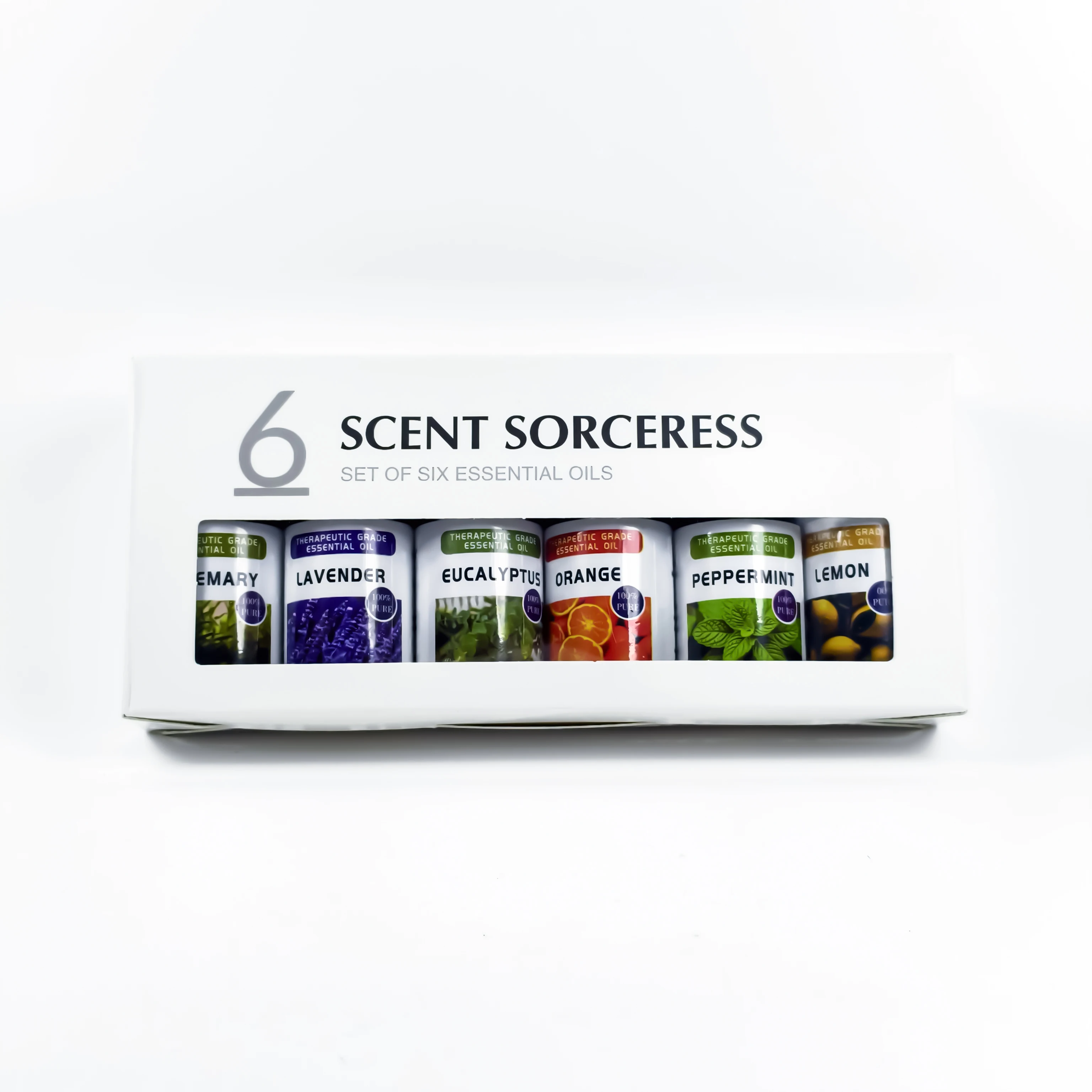 Quente 6 pçs/set doce laranja eucalipto lavanda óleo essencial senhoras perfume spa massagem corporal aromaterapia óleos essenciais conjuntos