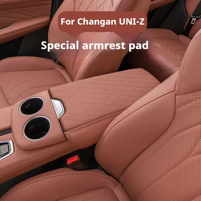 

Для Changan UNI-Z автомобильный подлокотник, чехол, кожаный чехол с защитой от царапин, пылезащитный чехол для центральной консоли, подушка, аксессуары для салона автомобиля