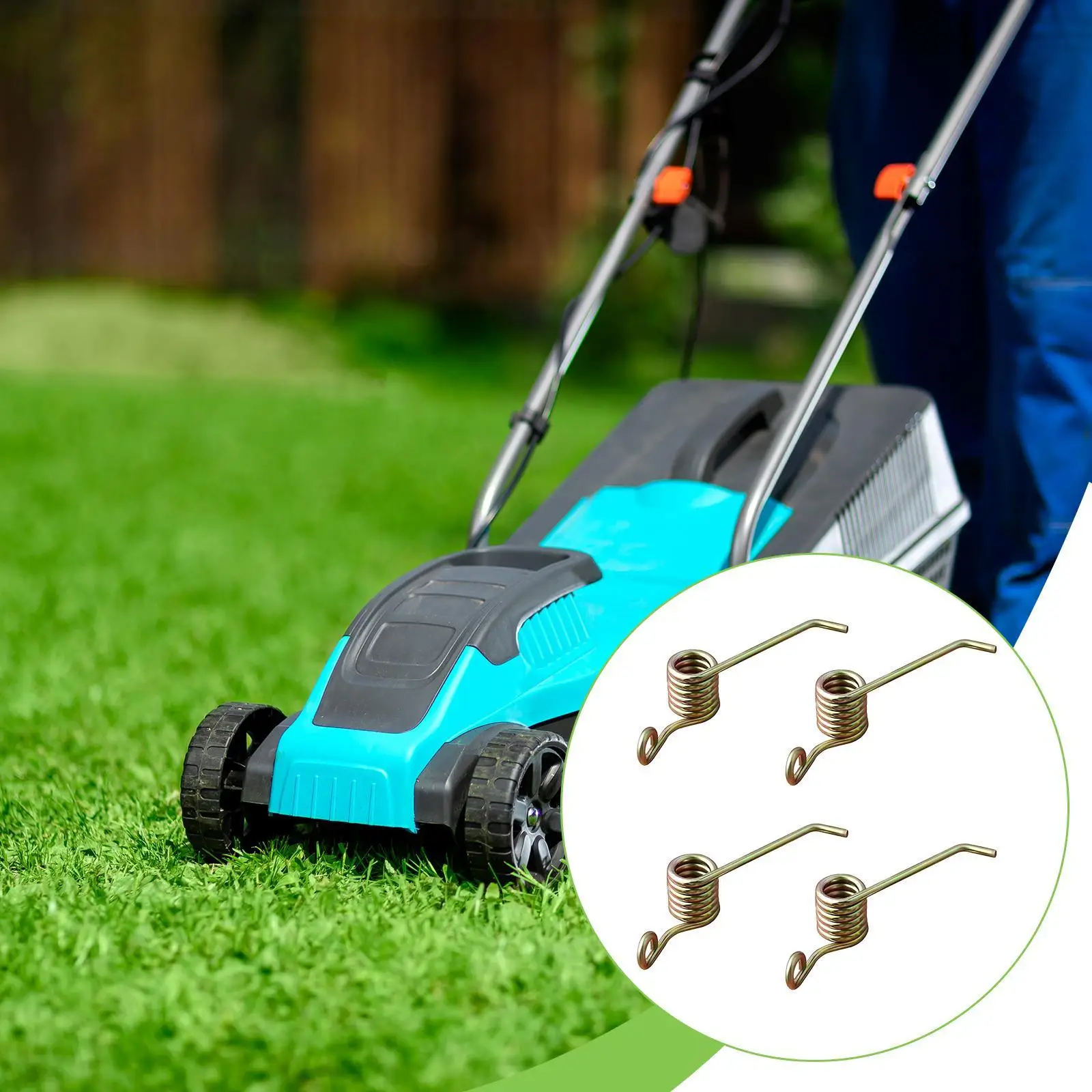 

4Pcs 330105 Repair Part Premium High Reliability Lawnmower Accessories Replacing Power Rake Replacement Springs for Lawn Mower