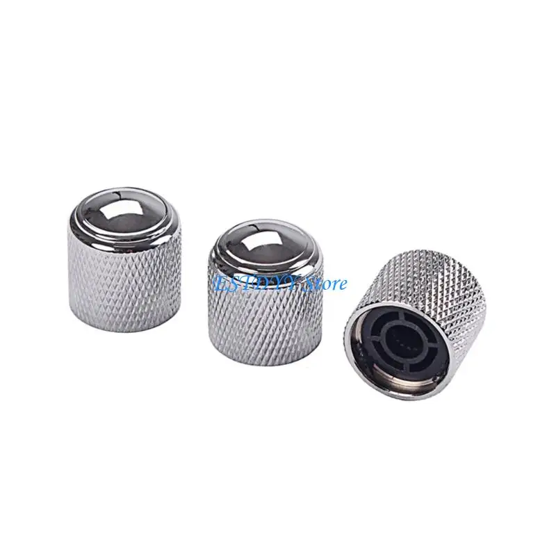 

G6DE Electric Guitar Knobs Dome Guitar Volumes Tone Knobs Metal Tone Adjusters