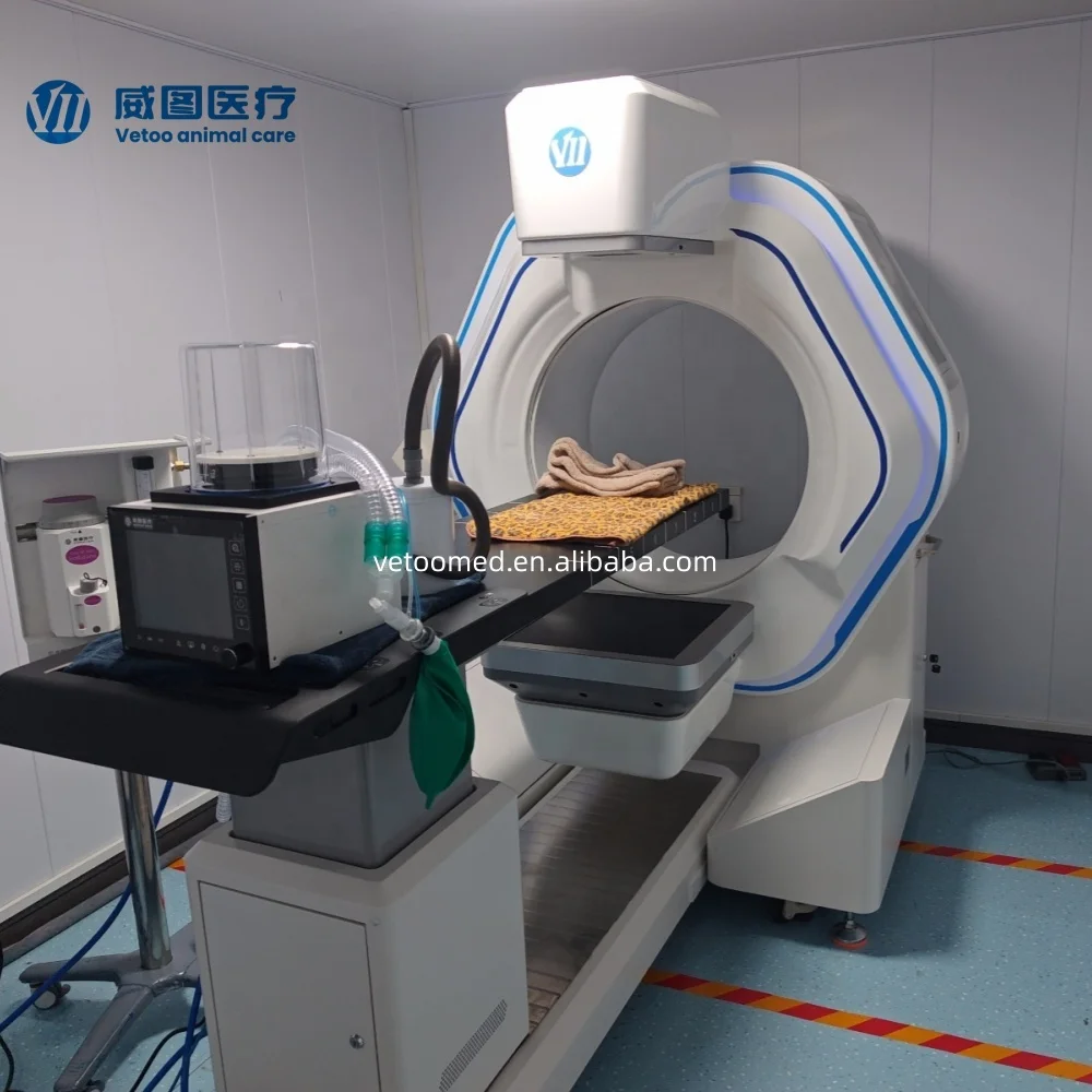 Veterinary Computed Tomography System Pet Multifunction Ct 3.6 Lp/mm Image Spatial Resolution Small Footprint Ct Scan Machine