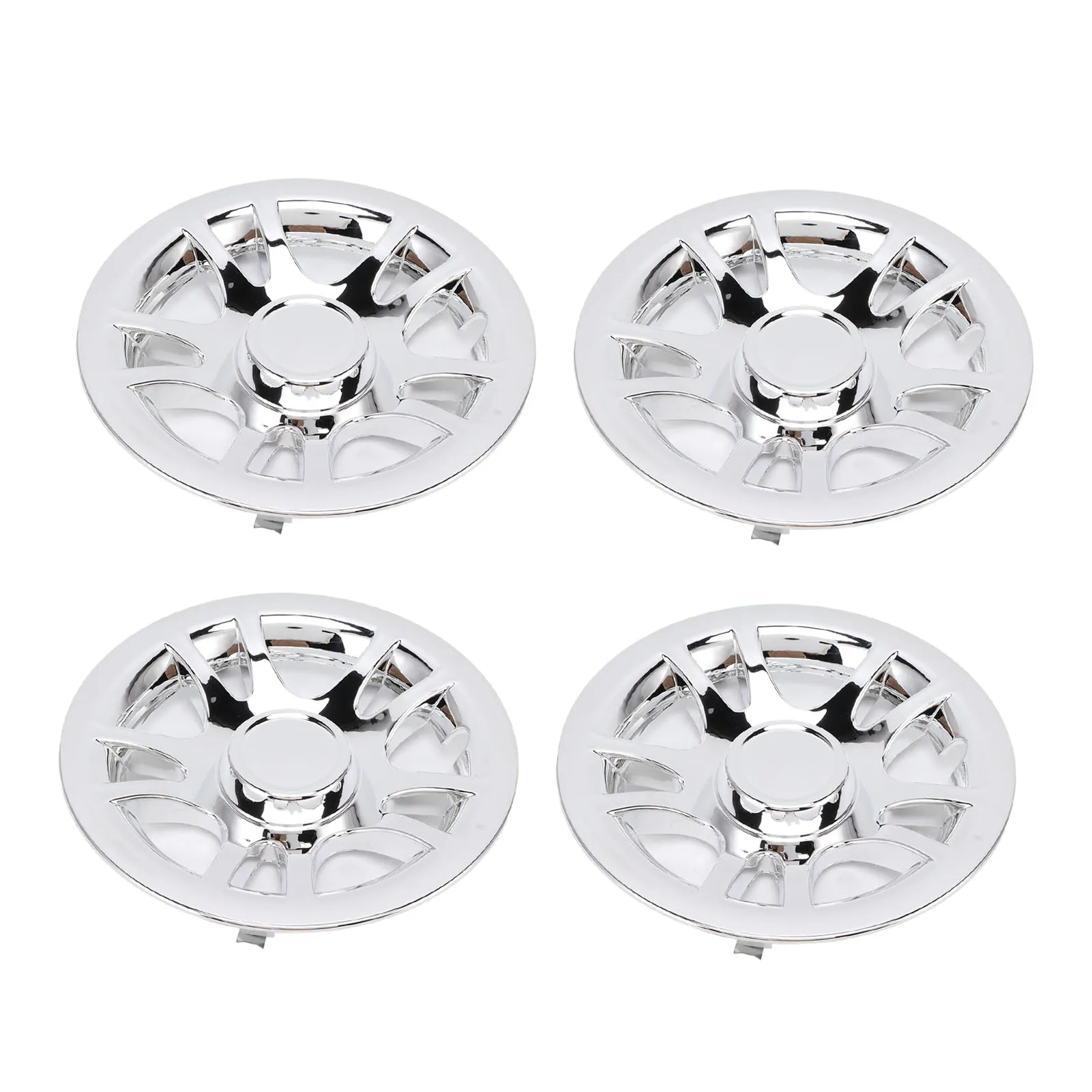 

4 шт. 8-дюймовые колпаки ступицы тележки для гольфа (хромированные, колпаки на колеса, защита обода) для гольф-каров E-Z‐GO — прочный аксессуар для гольф-каров