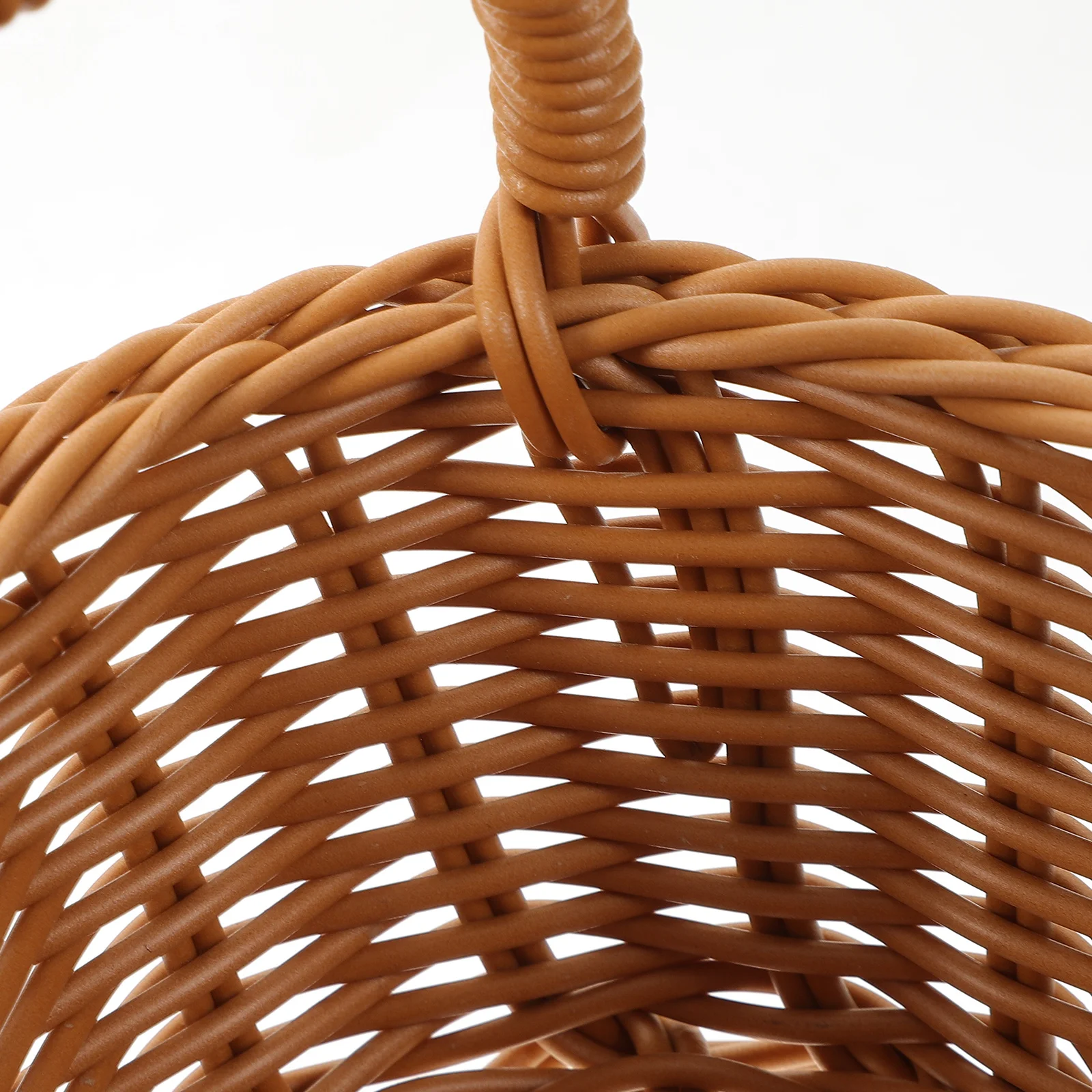 

Wall Hanging Woven Basket Storage for Fruits Vegetables Cans Seasoning Bread Ginger Potato Garlic Kitchen Sundries Holder Rustic