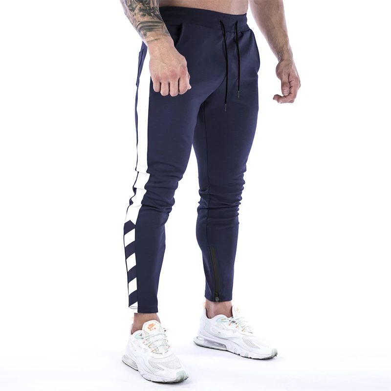 Plus size Training Jogging Pants Men Soild Drawstring Sweatpants elastic Trackpants Fitness Joggers Sport BottomsTrousers